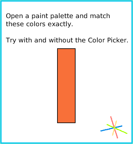 PaintColorPicker, page 4. Open a paint palette and match these colors exactly.

Try with and without the Color Picker.  