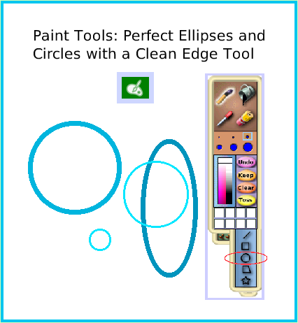 PaintEllipseTool, page 1. Paint Tools: Perfect Ellipses and 
Circles with a Clean Edge Tool.  