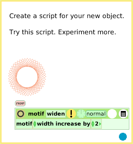 ScriptTilePlayfieldTrail, page 4. Create a script for your new object.

Try this script. Experiment more.  